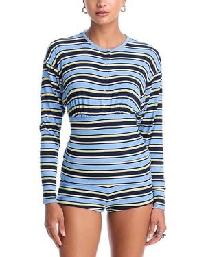 AFRM Selma Stripe Cardigan - Blue