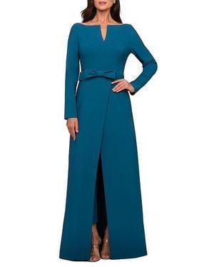 Kay Unger Noreen Walk Thru Jumpsuit - Blue
