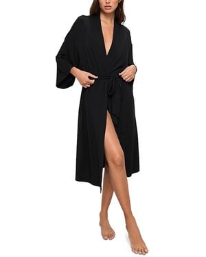 Eberjey Gisele Belted Robe - Black