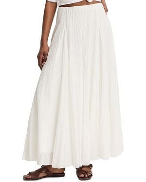 Vince Crinkle Maxi Skirt - White