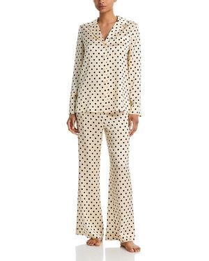 Reformation Ella Silk Pajama Set - Natural