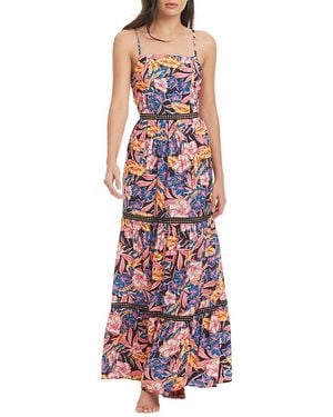 Red Carter Tie Back Maxi Dress Swim Cover-Up - Red