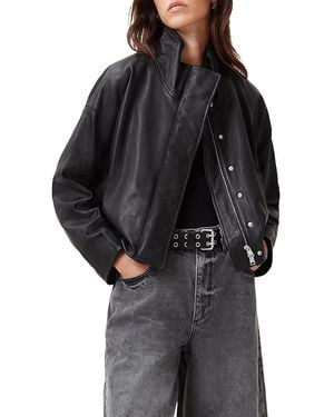 AllSaints Ryder Leather Jacket - Black
