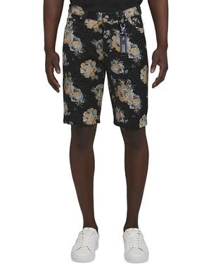 PRPS Prim Rose Floral Pattern Shorts - Black