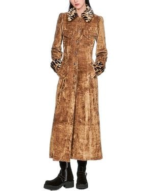 Anna Sui Velour Coat - Brown