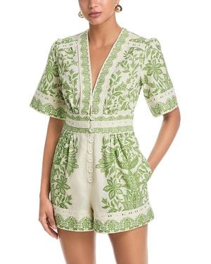 FARM Rio Miranda Romper - Green