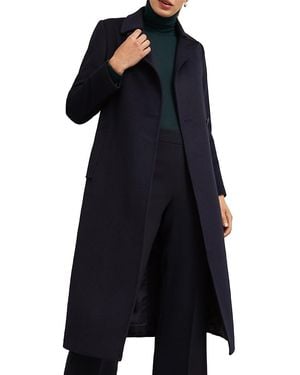Hobbs Livia Wool Belted Coat - Blue