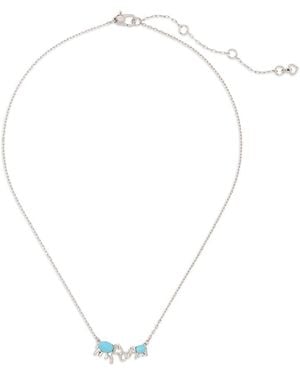 Kate Spade Mama Elephant Pendant Necklace, 16-19 - White