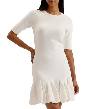 Ted Baker Alzann Mini Skater Dress - White
