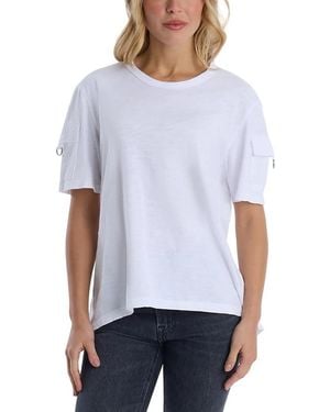 Wilt Short Sleeve Hi-Lo Tee - White