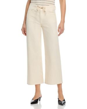 PAIGE Ari Petite High Rise Ankle Jeans - Natural