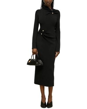Cult Gaia Vera Gathered Dress - Black