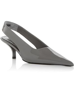 TOTEME Classic Slingback Pumps - Gray