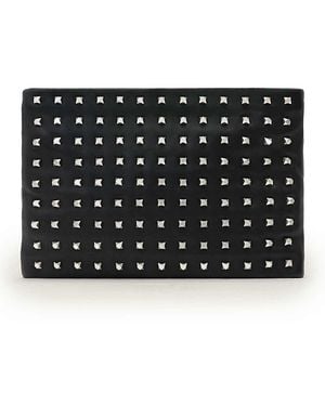 AllSaints Bettina Embellished Leather Clutch - Black
