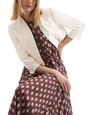 Phase Eight Catherine Cropped 3/4 Sleeve Jacket - Natural