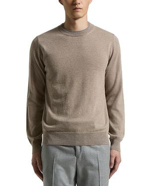 Peserico Wool And Cashmere Crewneck Sweater - Brown
