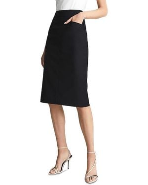 Reiss Petite Haisley Pencil Skirt - Black