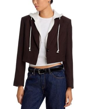 Six Fifty Drew Twofer Cropped Blazer - Blue