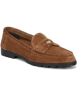 Veronica Beard Penny Lug Loafer Flats - Brown