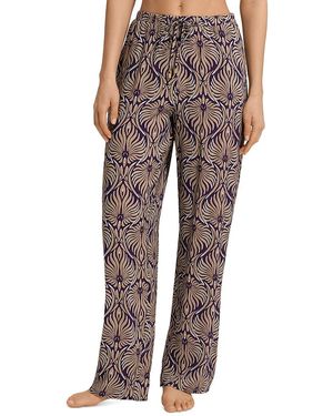Hanro Sleep & Lounge Drawstring Pajama Pants - Brown