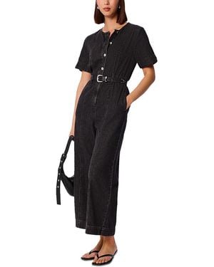Whistles Button Down Jumpsuit - Black