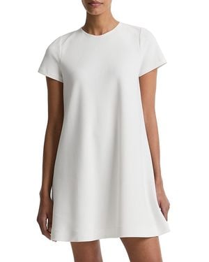 Vince Bias Short Sleeve Dress - White