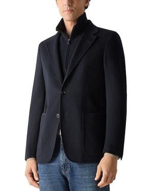 ZEGNA Oasi Knit Cashmere Jacket - Blue
