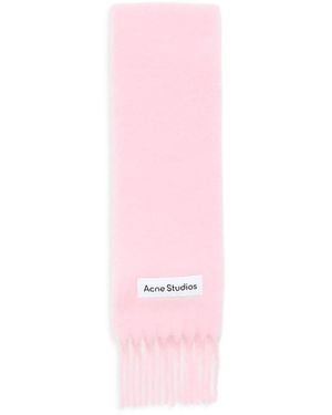 Acne Studios Alpaca & Wool Blend Scarf - Pink