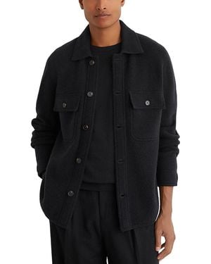 Reiss Banstead Wool Overshirt - Black
