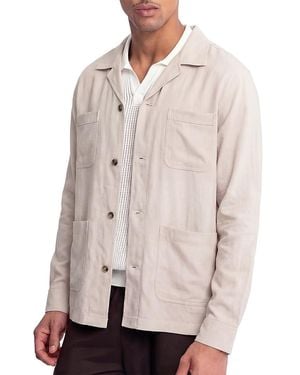 AUTO-REPLY Linen Patch Pocket Overshirt - Natural