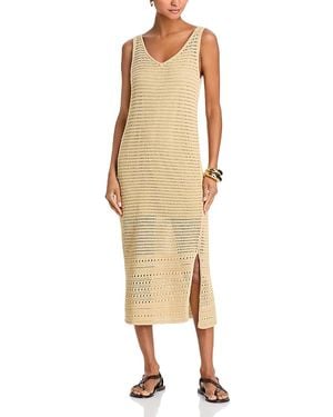 Tommy Bahama Crochet Midi Dress - Natural