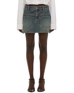 Helmut Lang Denim Miniskirt - Gray
