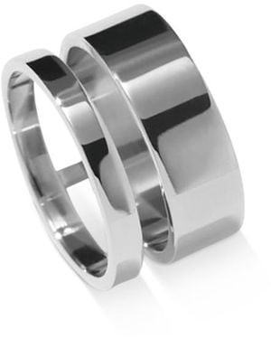 Repossi 18K Berbere Polished Double Ring - Gray