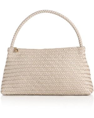 Madewell The Signature Woven Collection Large Leather Shoulder Bag - Natural