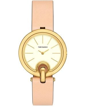 Tory Burch The Pierced Two Hand Tone Stainless Steel Watch, 36Mm - Yellow