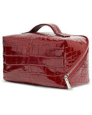 Ted Baker Vieda Croc Embossed Small Makeup Bag - Red