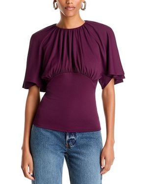 Rabanne Haut Ruched Top - Purple