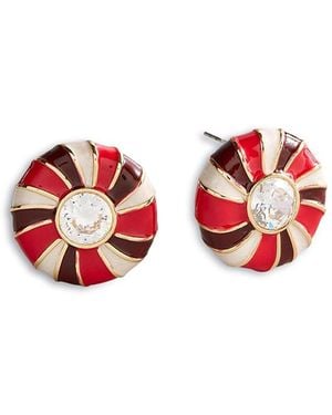 BaubleBar Peppermint Earrings - Red