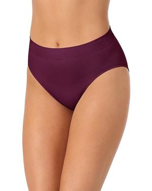 Le Mystere Seamless Comfort Hi Cut Brief - Purple
