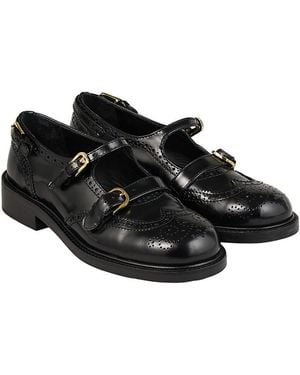 Sandro H24 Kaeta Mary Jane Flats - Black