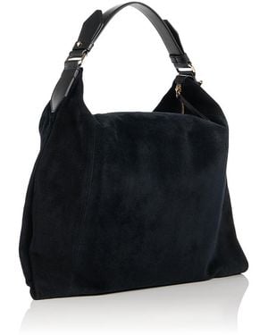 Jimmy Choo Ana Suede Hobo Bag - Black