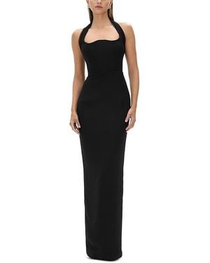 Rachel Gilbert Maria Halter Gown - Black