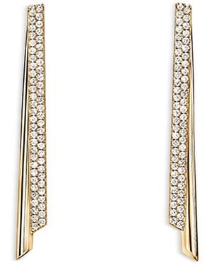 Hearts On Fire 18K Inside Out Diamond Flip Stiletto Drop Earrings - White