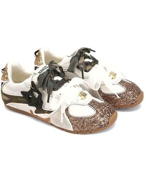 Naked Wolfe Adored Leather Sneakers - Metallic