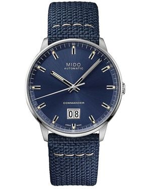 MIDO Commander Ii Big Date Watch, 42Mm - Blue