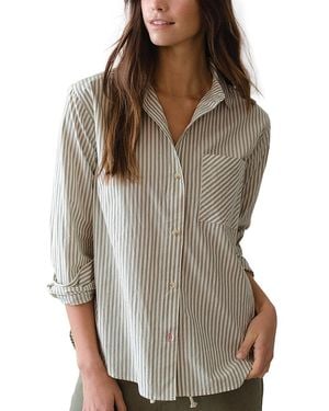 Marine Layer Jane Relaxed Shirt - Brown