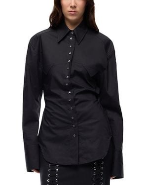 Pinko Maggiolino Ruched Drawstring Shirt - Blue