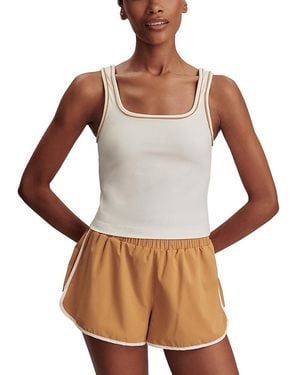 Varley Barney Piped Tank Top - White