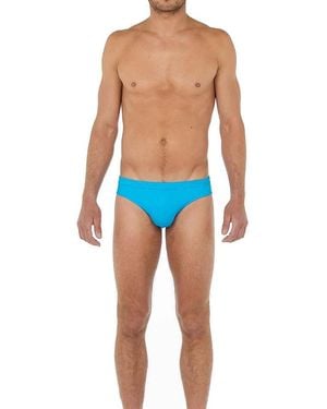 Hom Sea Life Swim Mini Briefs - Blue