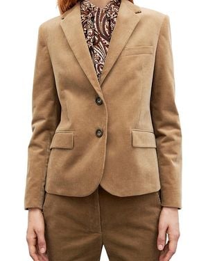 Gerard Darel Jelani Cotton Stretch Corduroy Blazer - Brown